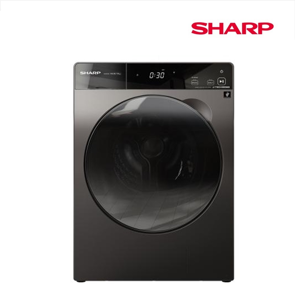 Sharp 10.5kg Front Load Washing Machine ES-FLC15BV-DS