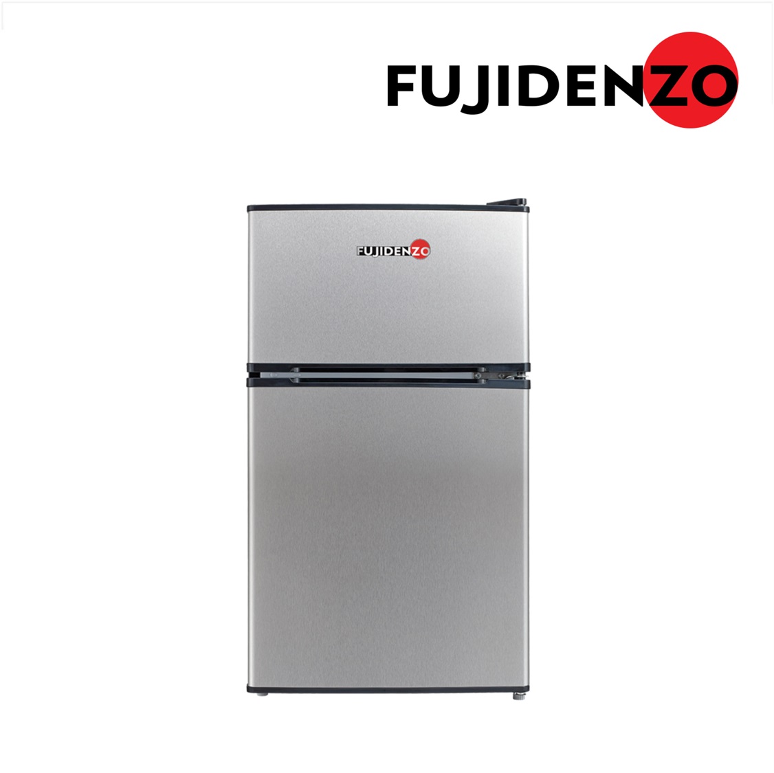 FUJIDENZO 3.5 cu. ft. Two-Door Personal Refrigerator Titanium RDD-35 T