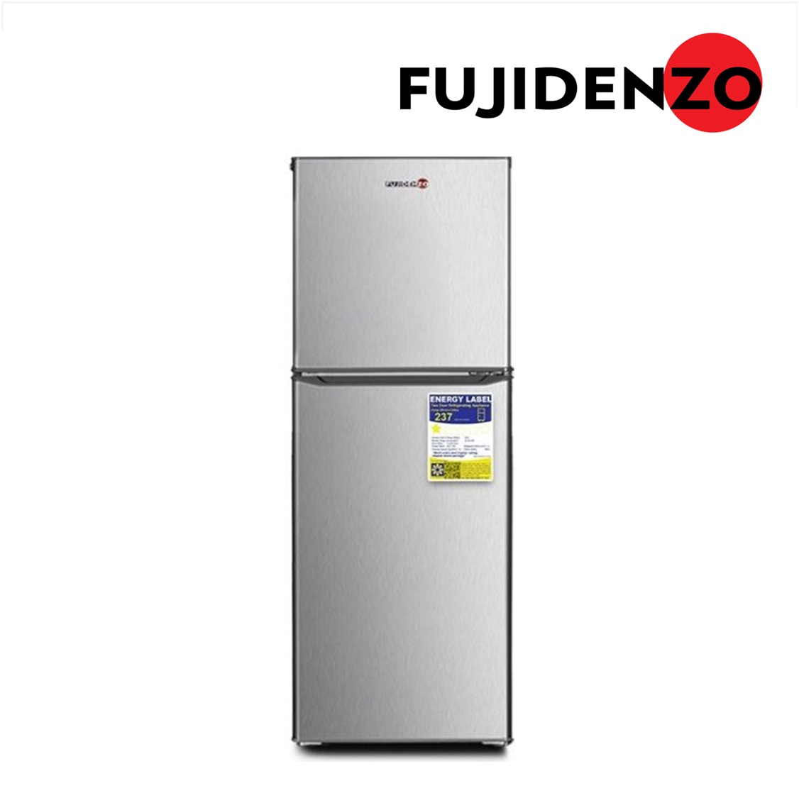 FUJIDENZO 7 cu. ft. Two-Door Direct Cool Refrigerator Extra Large Freezer Space RDD-70 S