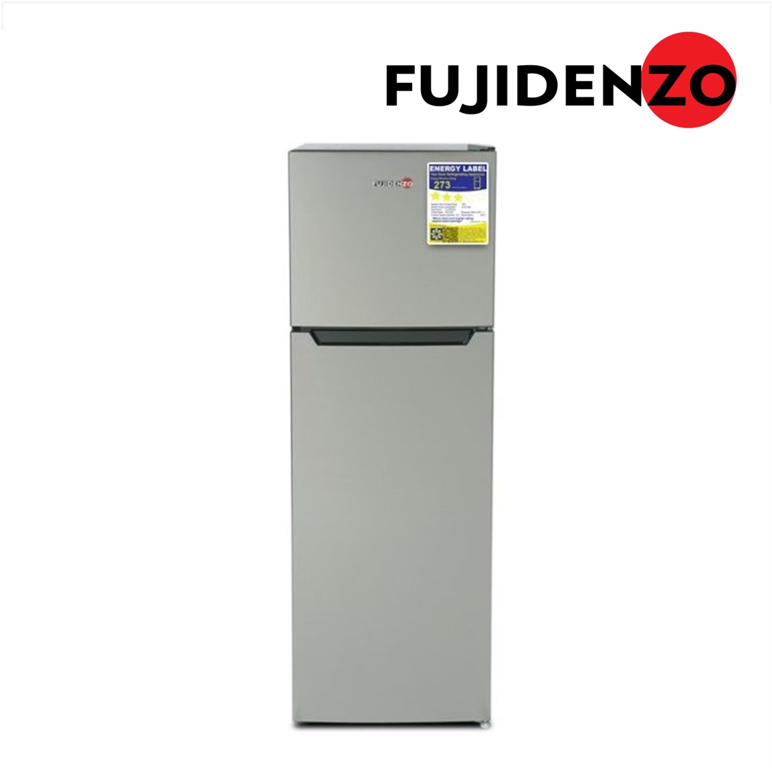FUJIDENZO 8 cu. ft. Two-Door Direct Cool Refrigerator Stainless Look RDD-80 S