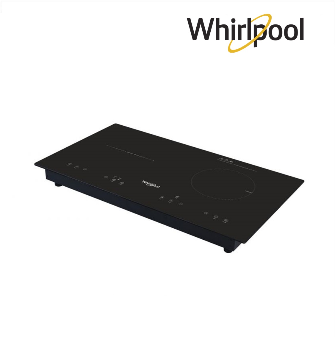 Whirlpool 70 cm Built-In Hob – 1 Induction Zone + 1 Vitroceramic Zone ACH732/BLP