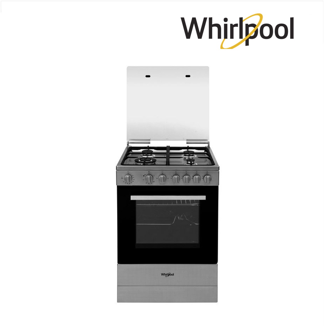 Whirlpool 60 cm Cooking Range – 4 Gas Burners AEG640 IX