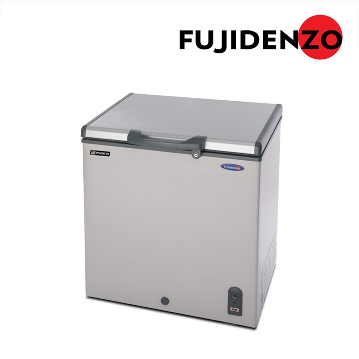 FUJIDENZO 5.5 cu. ft. HD Inverter Solid Top Chest Freezer/Chiller with Sliding Glass Cover Inside IFCG-55PDFSL