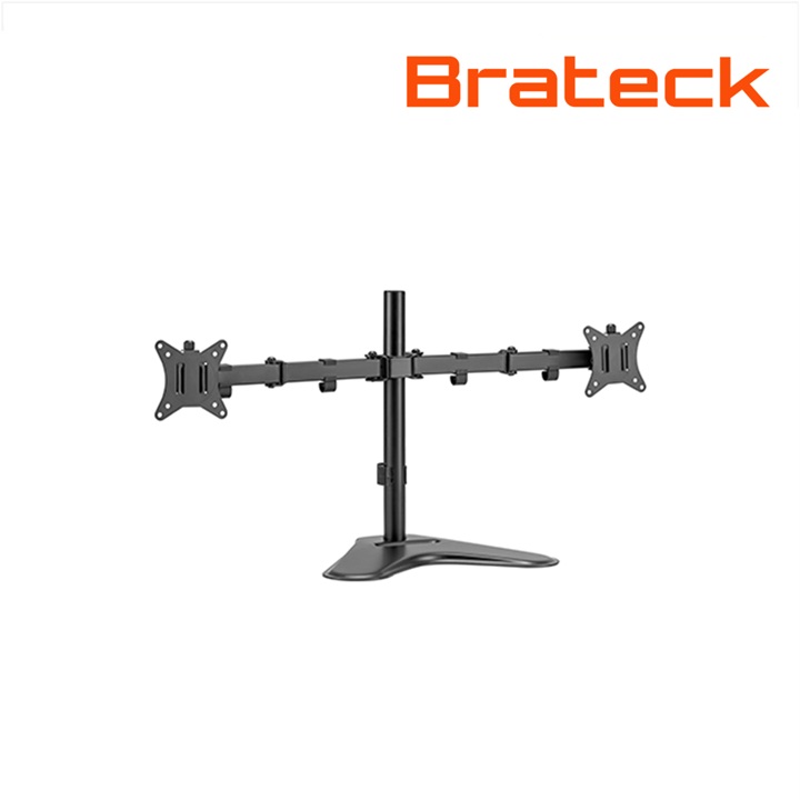 BRATECK Dual-Monitor Steel Articulating Monitor Stand For most 17”-32” monitors LDT66-T024