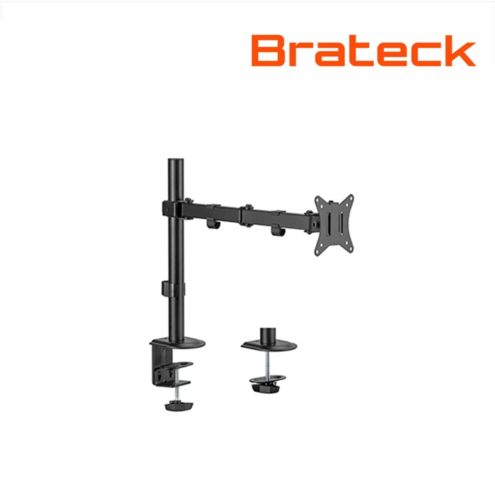 BRATECK Single-Monitor Steel Articulating Monitor Mount For most 17”-32” monitors LDT66-C012
